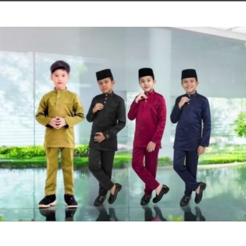 (ANAK LAKI-LAKI)SET BAJU & CELANA ANAK KURUNG TELUK BELANGA