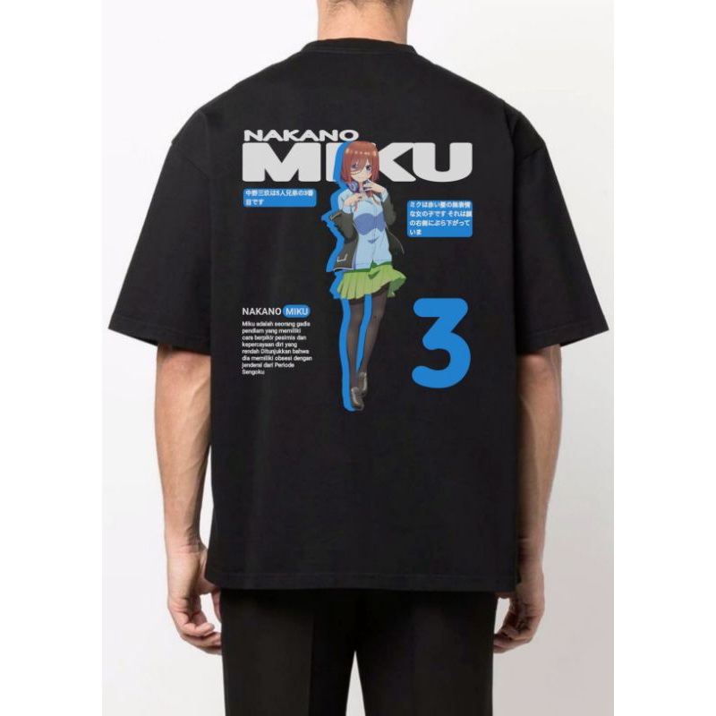 kaos anime nakano miku gotoubun no hanayome