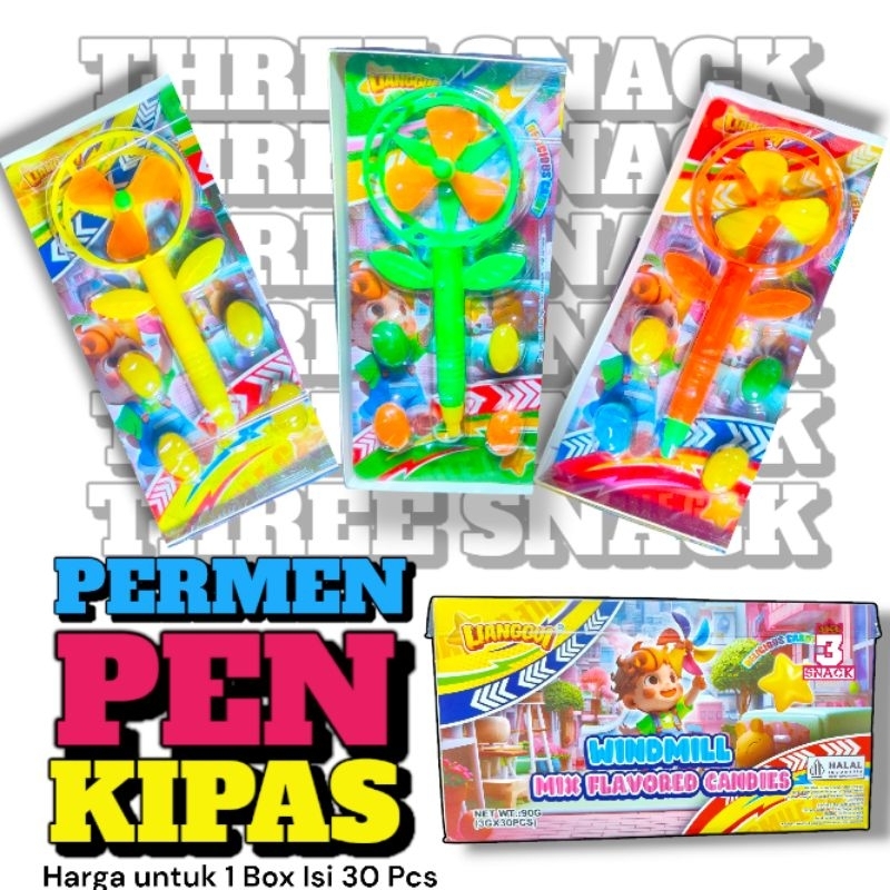 

1 BOX PERMEN PEN WINDMIL ISI 30 PCS