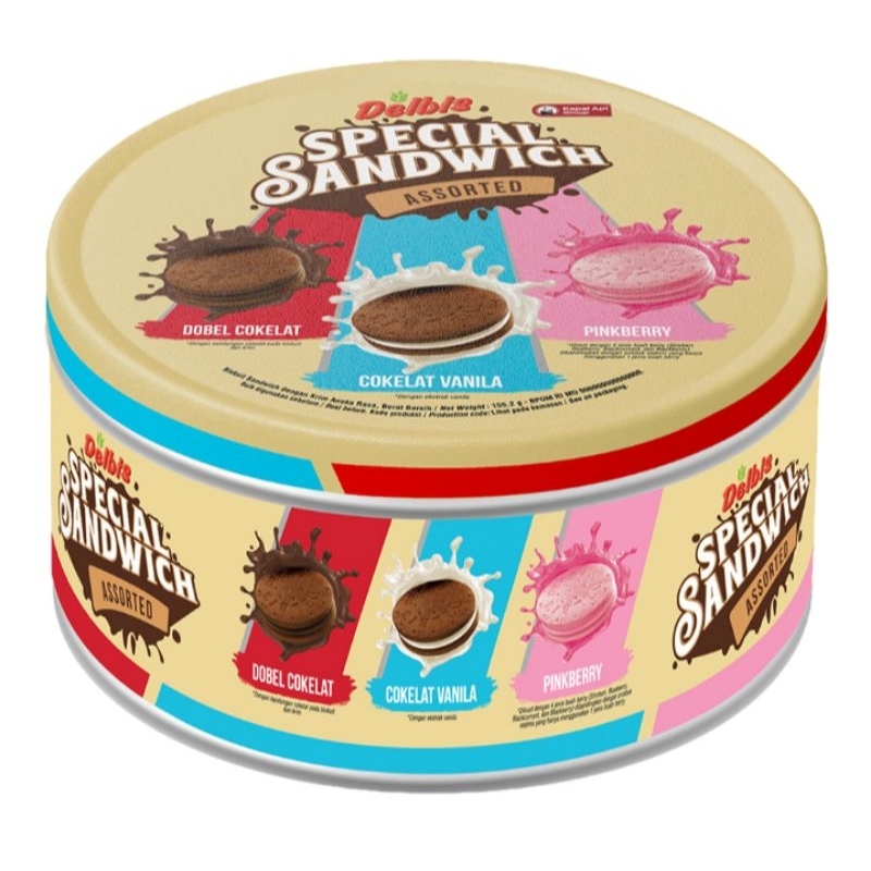 

Delbi's Special Biskuit Sandwich Kaleng Assorted 155,2 gram
