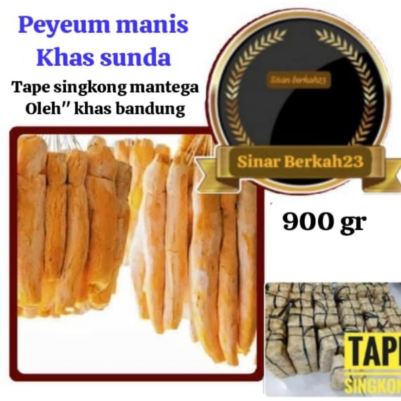 

Tape singkong mantega manis / peuyeum makanan khas Sunda bandung / peyeum Bandung 1 kilo plus kemasan