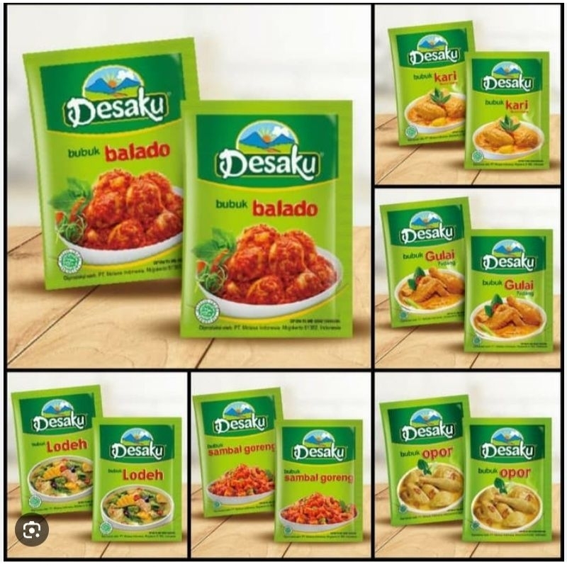 

PROMO MURAH Bumbu Bubuk Instan Desaku Sachet | Desaku bumbu balado,opor,gulai,kari,sambel goreng,lodeh