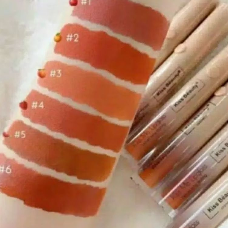 TERMURAH 1pc KISS BEAUTY Lipgloss/Lipcream Kiss Me Matte (Kirim Random)