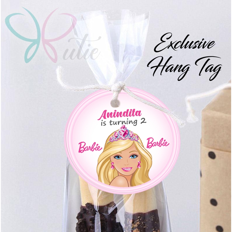 BARBIE 2-1 HANG TAG THANK YOU CARD ULTAH / ULANG TAHUN