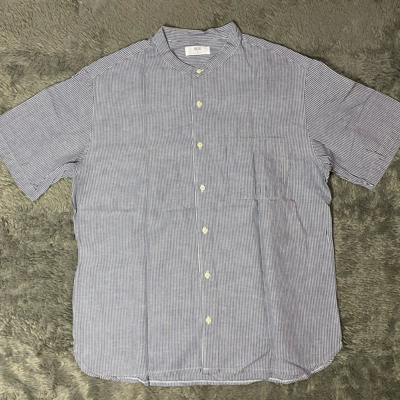 Uniqlo Katun Linen Stripe Shirt (Preloved)