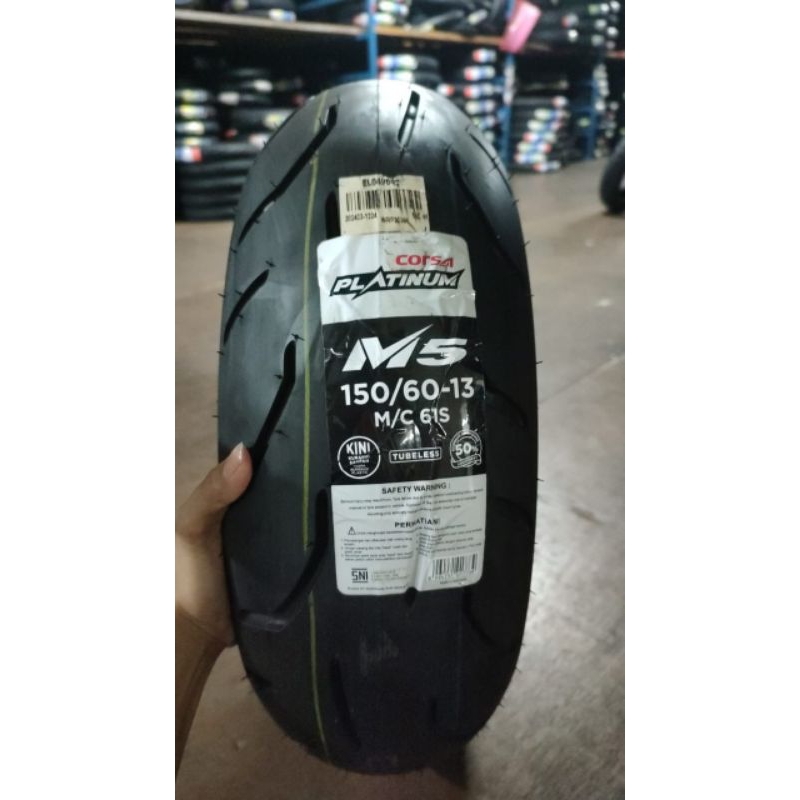 Ban Corsa M5 size 150/60-13 Tubeles Motor Matic ADX PCX NMAX XMAX