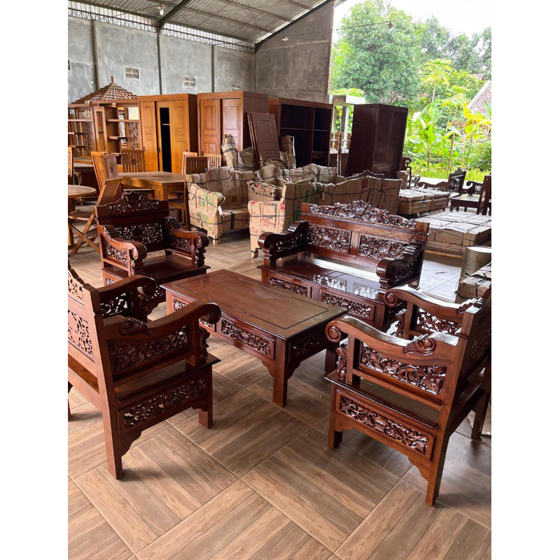 Kursi Tamu Bagong Rahwana/Kursi Tamu Jati Ukiran