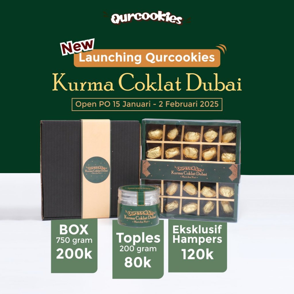 

Kurma Coklat Dubai - Matcha Nut