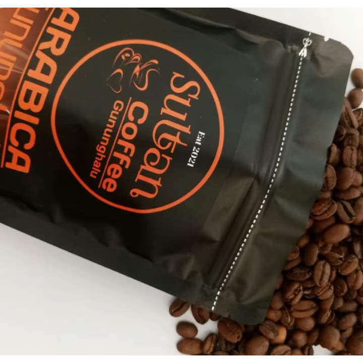 

Biji Kopi Arabika Natutal 200 g Sultan Coffee Gununghalu