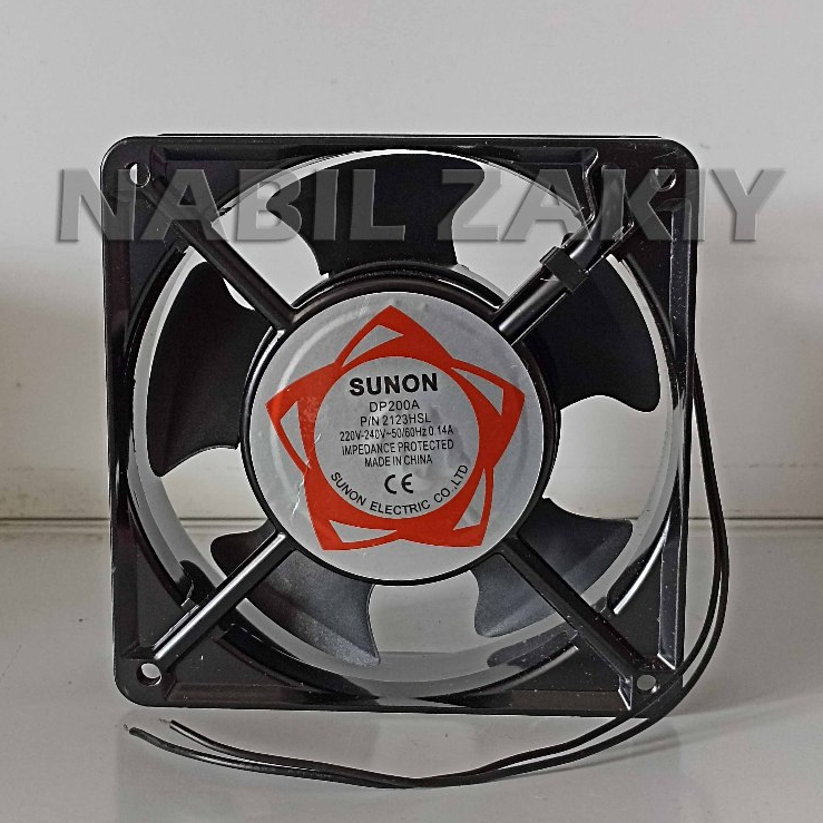 Kipas Fan Power 12x12 AC 220 Volt Sunon
