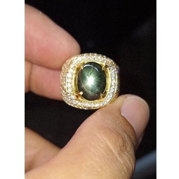 Bangsing hijau kristal / green sapphire star