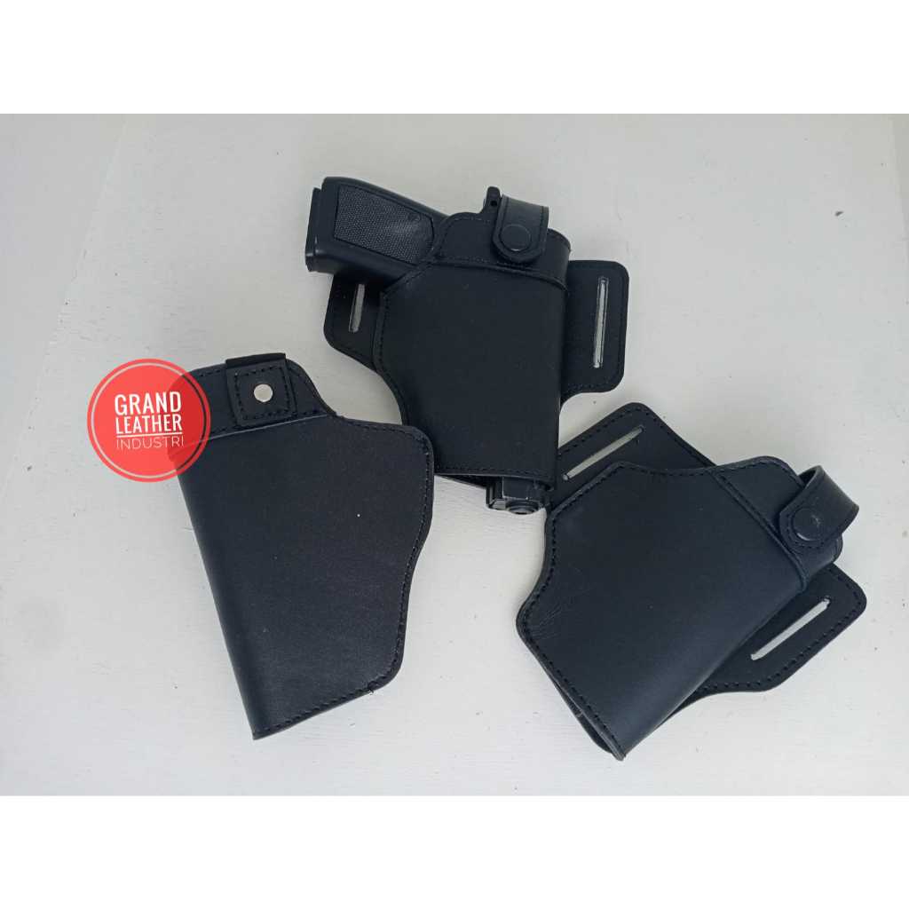 SARUNG PISTOL PINGGANG KULIT PISTOL GLOCK REVOLVER FN