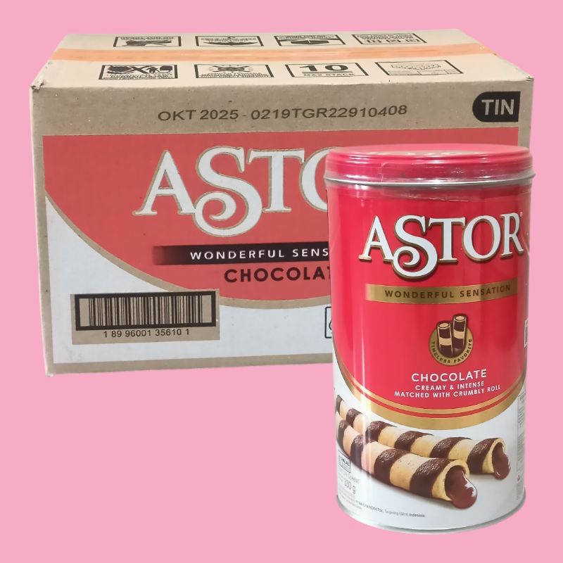 

Astor Double Coklat Wafer Roll Kaleng 330gr (Free Bubble Wrap)