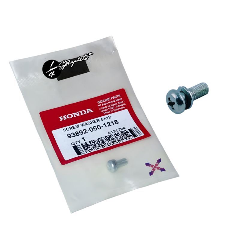 Baut thortle body, dll (Screw Washer 5×12) – PCX, PCX Hybrid, Vario 125 eSP, Vario 150 eSP, Tiger, M