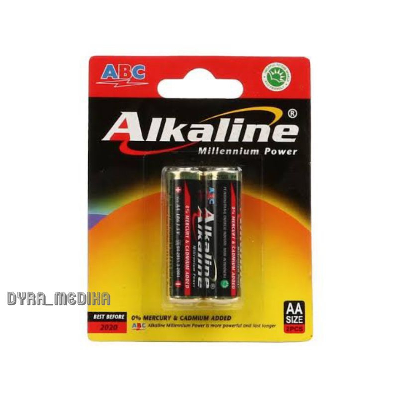 BATRAI ABC ALKALINE/BATRAI TIPE AA UKURAN LEBIH BESAR DARI AAA/HARGA PER BUAH/PERBIJI/BATRAI ABC ALK