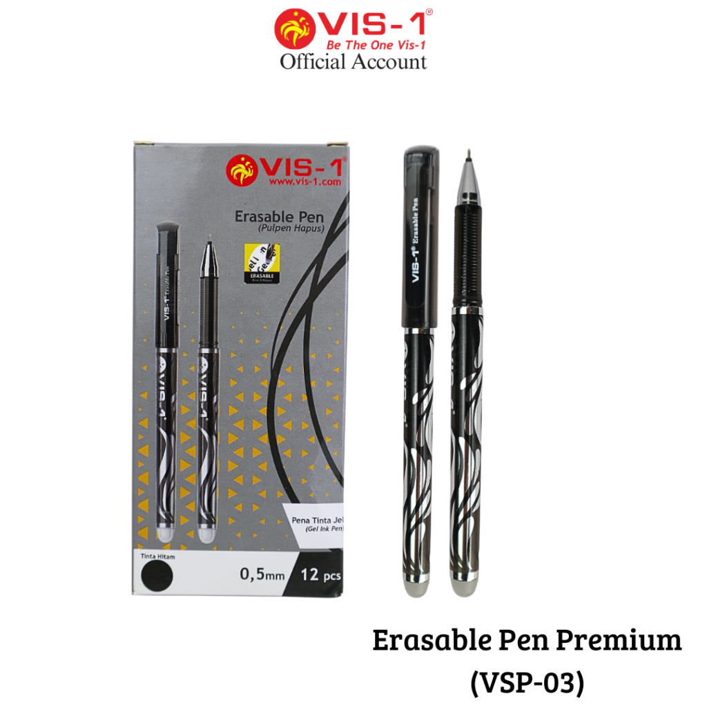 

VIS-1 - Erasable Pen Premium VSP-03 / Pulpen bisa di hapus / Pulpen Hapus / Bolpoin / Pulpen / Pena
