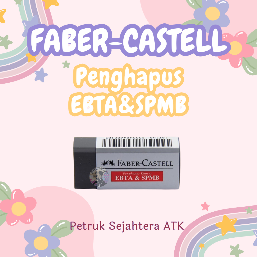 

[PCS] PENGHAPUS PENSIL FABER CASTELL EBTA&SPMB PENCIL ERASER DUST FREE