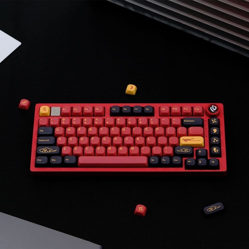 GMK Samurai Red/Blue PBT Keycaps KOA Profile