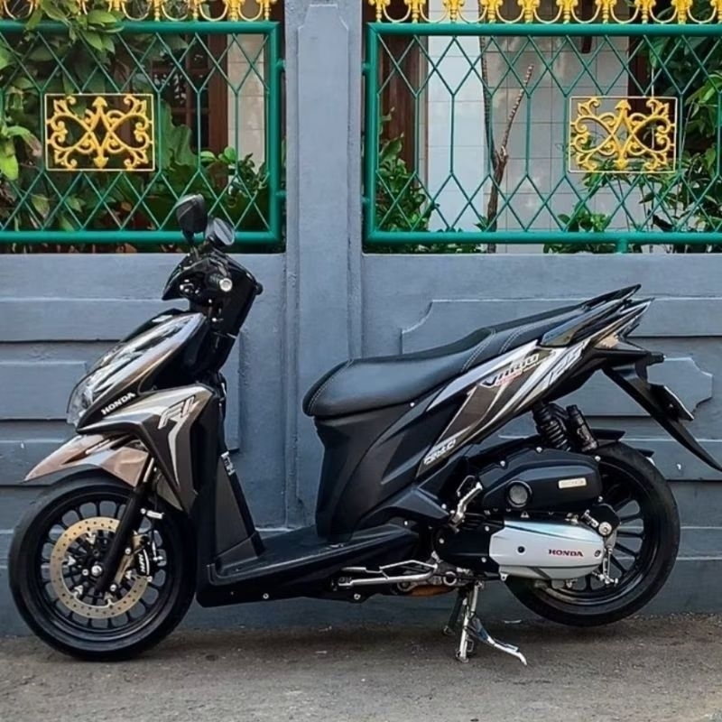 Striping Lis sticker standar ORI honda vario 125 old 2014 iss abuabu stiker vario techno 2014 abuabu