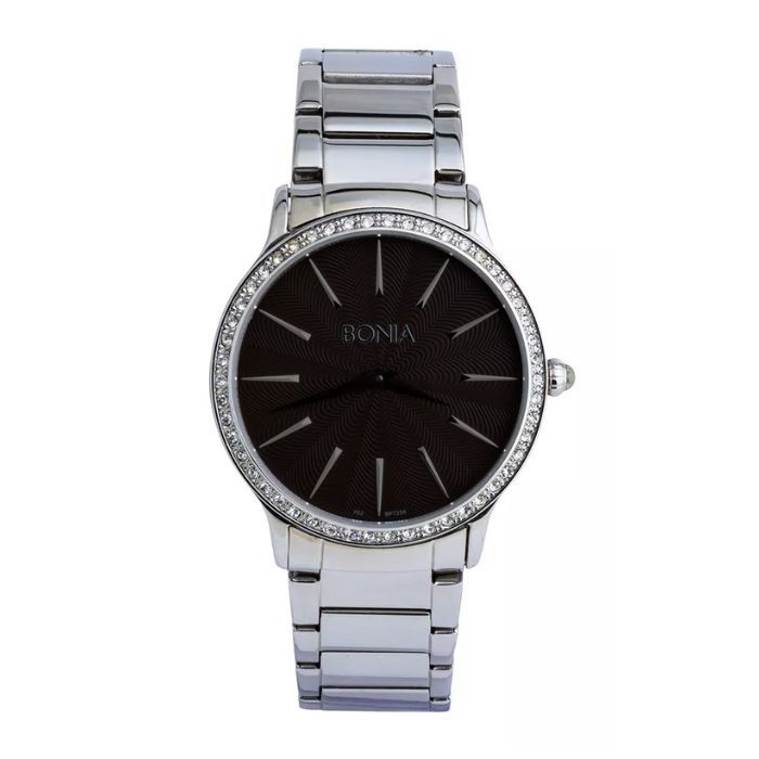 Jam Tangan Wanita Bonia Premium Black Dial Stainless Steel Analog BPT204-3332S Original