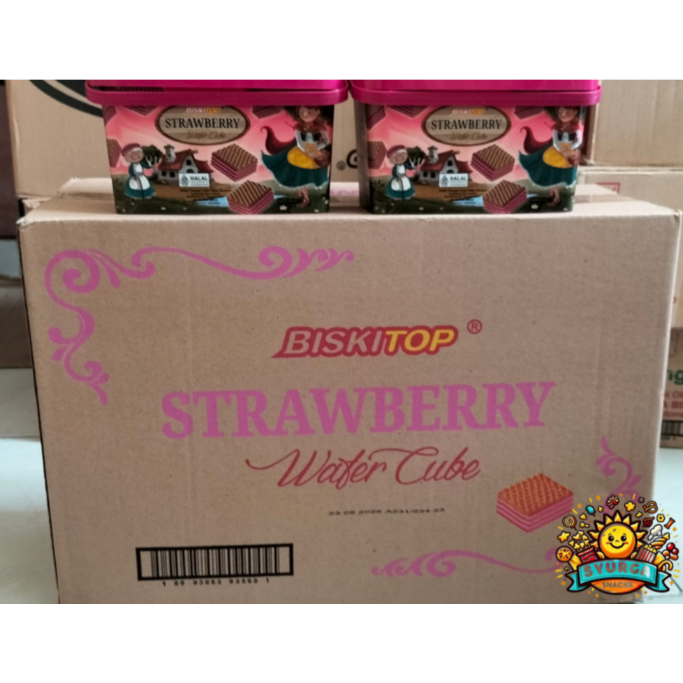 

Biskitop Wafer Cube Strawberry 180Gr