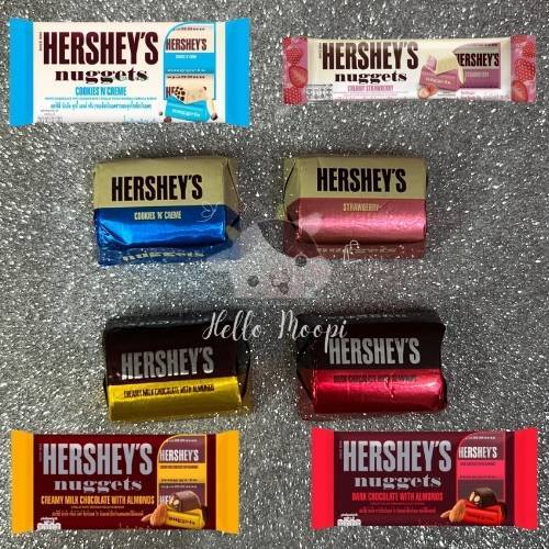 

HERSHEY’S WHITE CHOCOLATE Cookie / Nugget White Chocolate Creamy Strawberry / CHOCOLATE Almond / Dark Chocolate