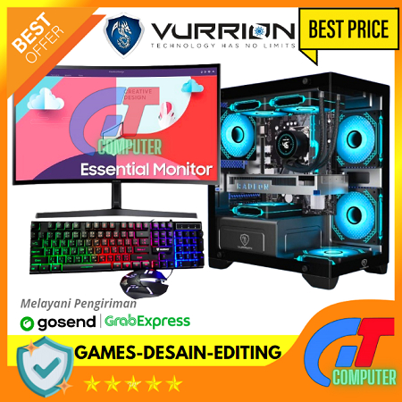 PC Gaming Fullset AMD Ryzen 5 8500G / AMD Radeon / DDR5 16GB / SSD / Editing - Rendering