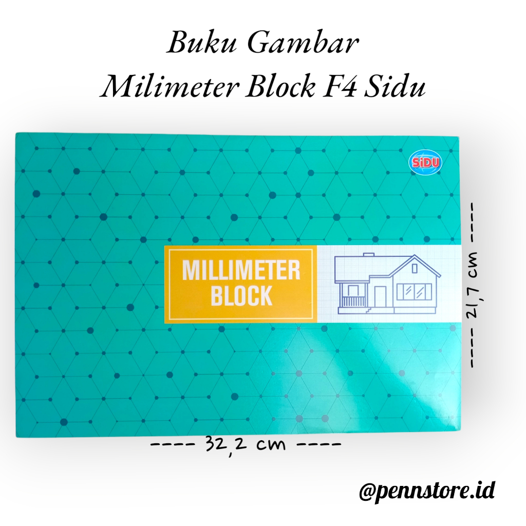 

(pcs) Buku Gambar Milimeter Block F4 SIDU - Stationary