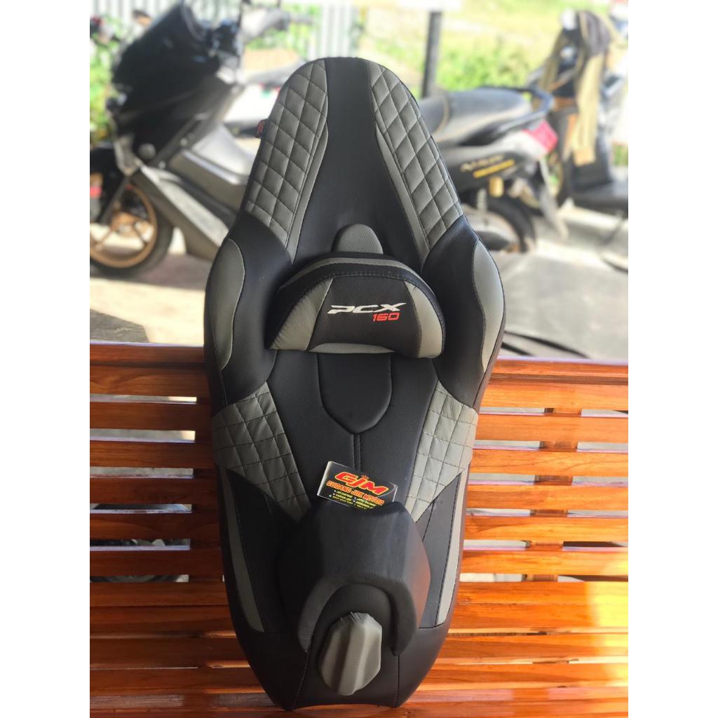 Jok Custom PCX 160 kulit mbtech-Jok PCX 160 custom kulit MBtech