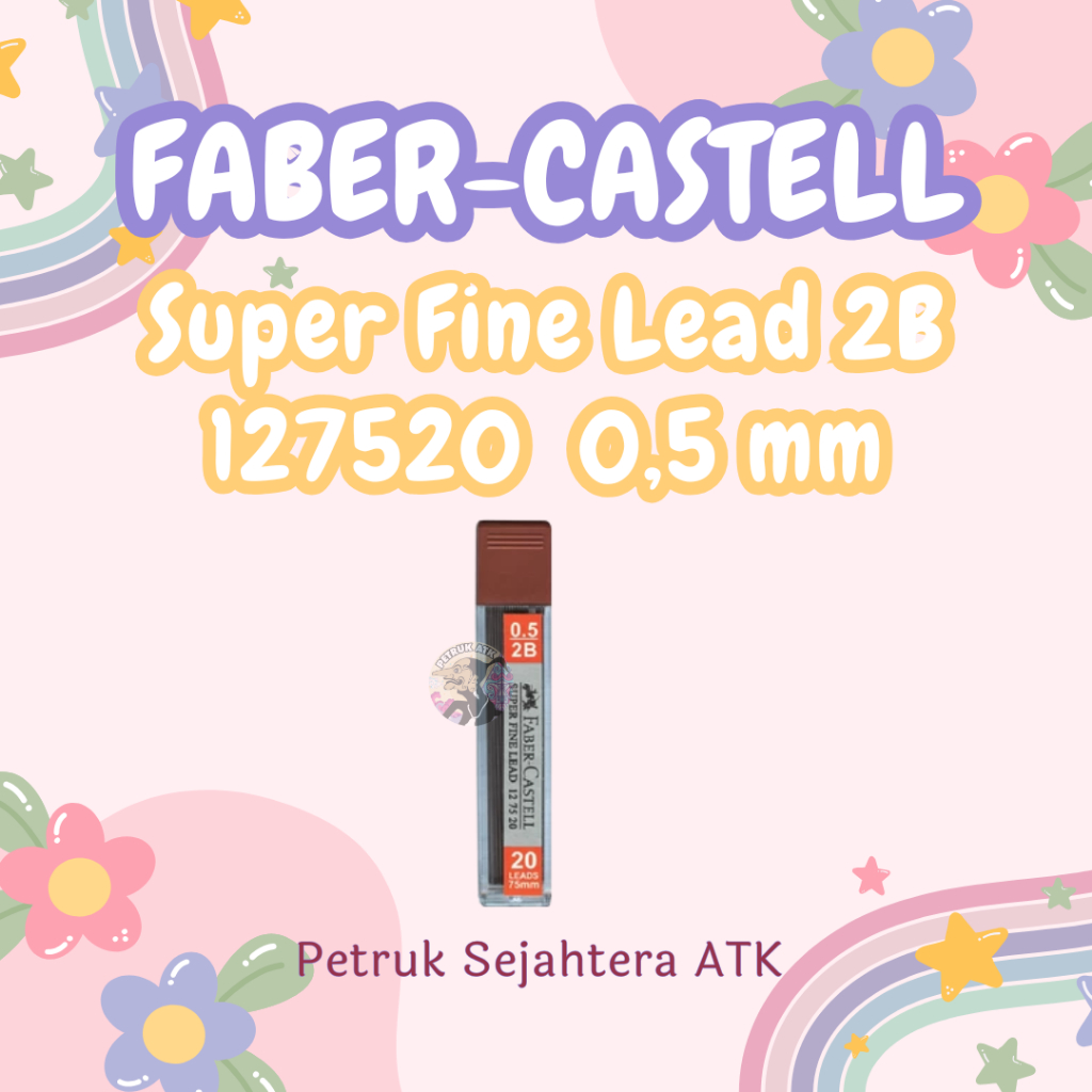 

[PCS] ISI PENSIL MEKANIK 2B FABER CASTELL 127520 SUPER FINE LEAD 0.5 MM