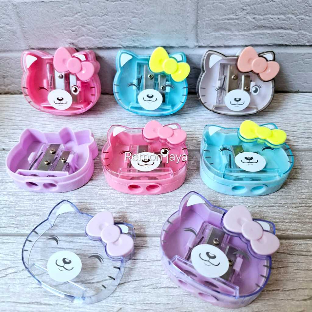 

Rautan Hello kitty Besar Serutan Pensil 2 Lubang Motif Hello Kitty