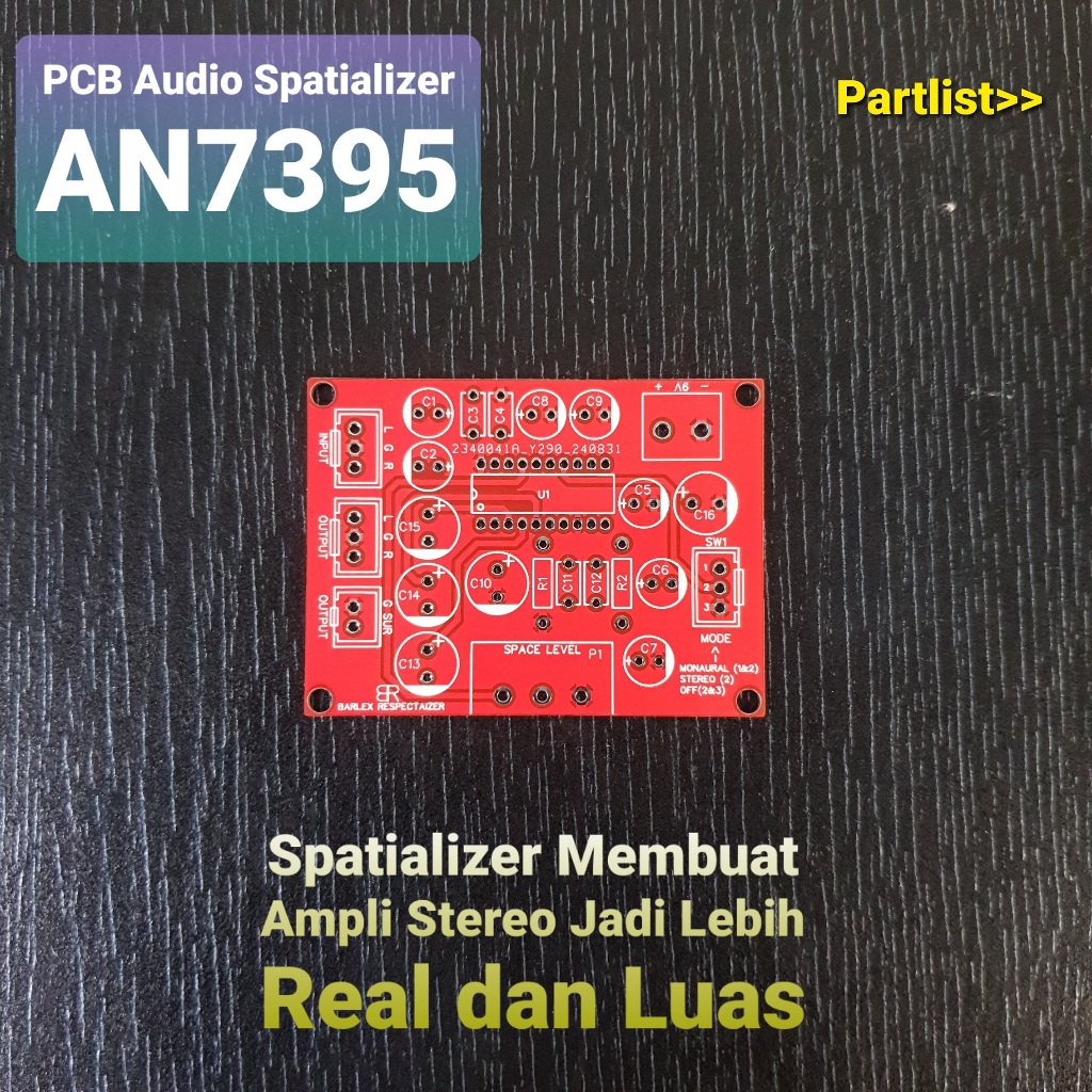 PCB audio spatializer AN7395K