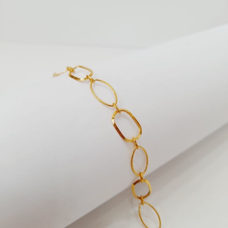Gelang Emas Asli Rantai Layer