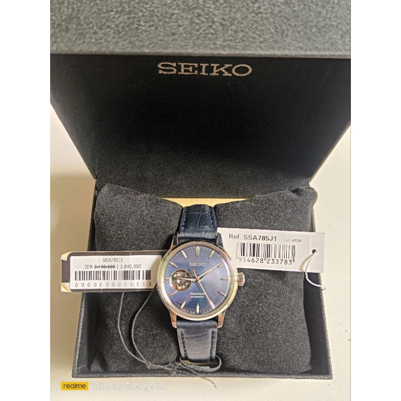 Seiko presage wanita SSA785J1 original bekas bagus lengkap box dan tag normal semua siap pakai