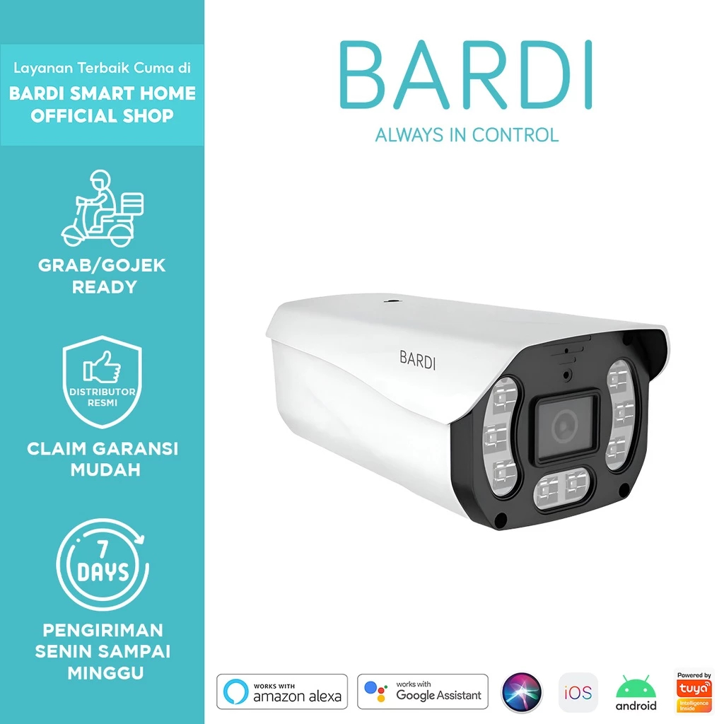 BARDI Smart IP Camera Outdoor PoE IP67 4MP