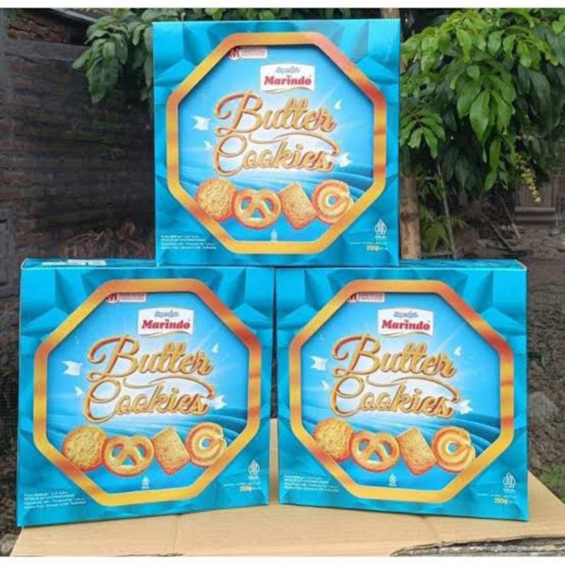 

Marindo Butter Cookies Segi Delapan Bucket 255gr
