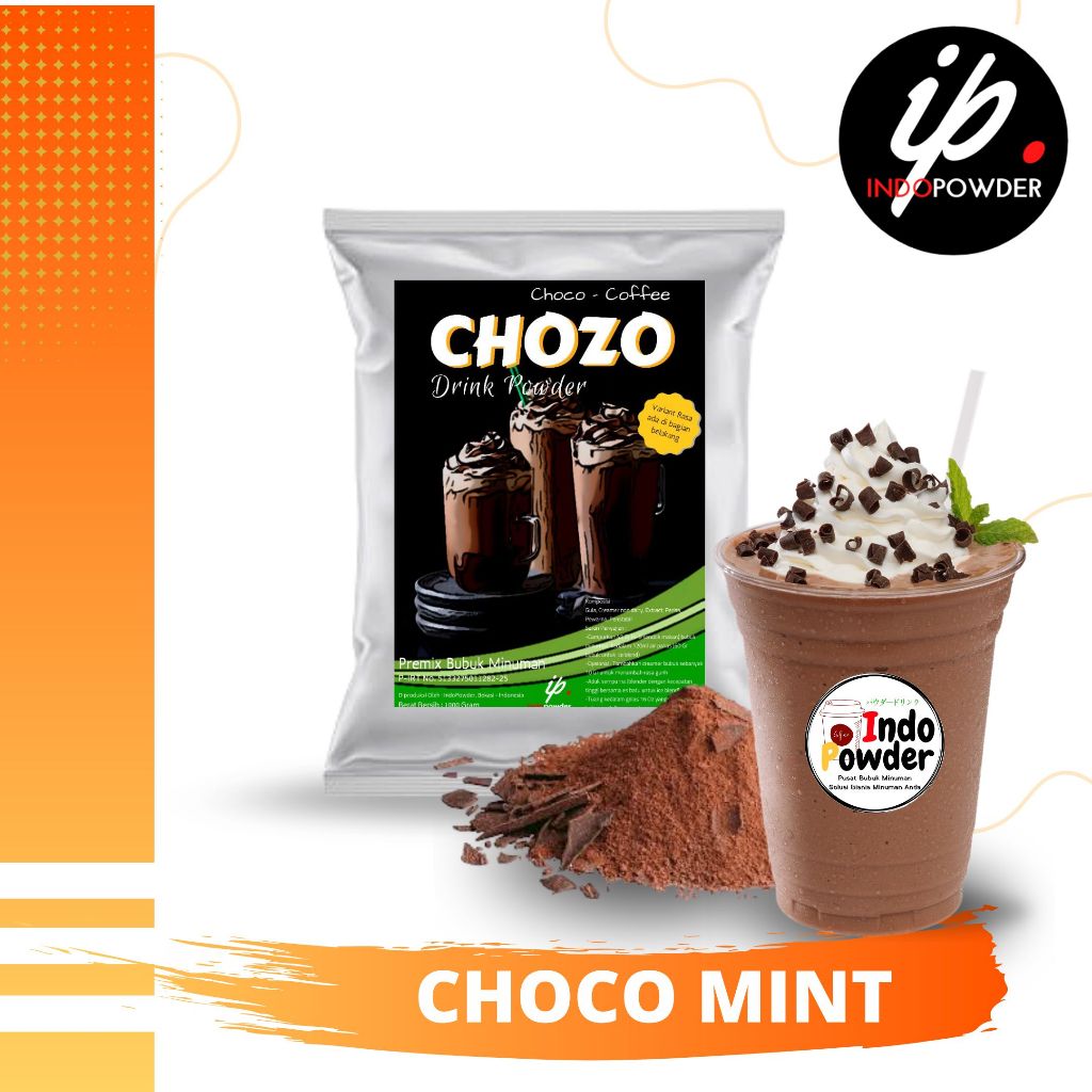 

CHOCO MINT 1 Kg I Bubuk Minuman COKLAT rasa MINT I Bubuk Nyoklat Choco Mint Chozo