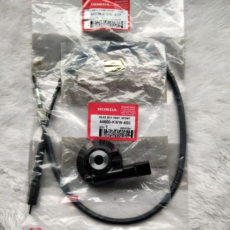 Kabel speedometer KWW-A82 + gigi speedometer KWW-650 revo absolute revo fit supra 125 fi blade ( KWW