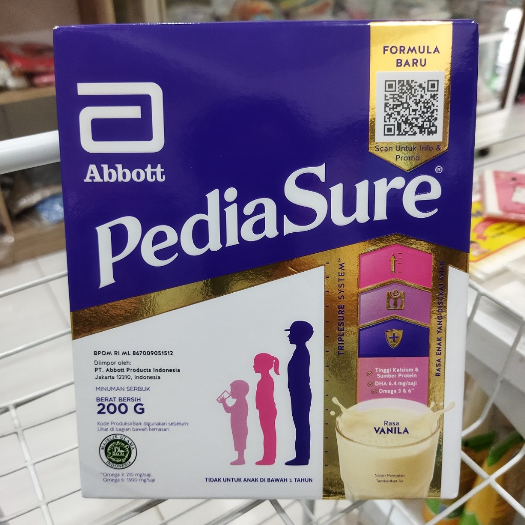 

Pediasure 200gr Rasa Vanila (Nutrisi Pertumbuhan 1 - 10 tahun)