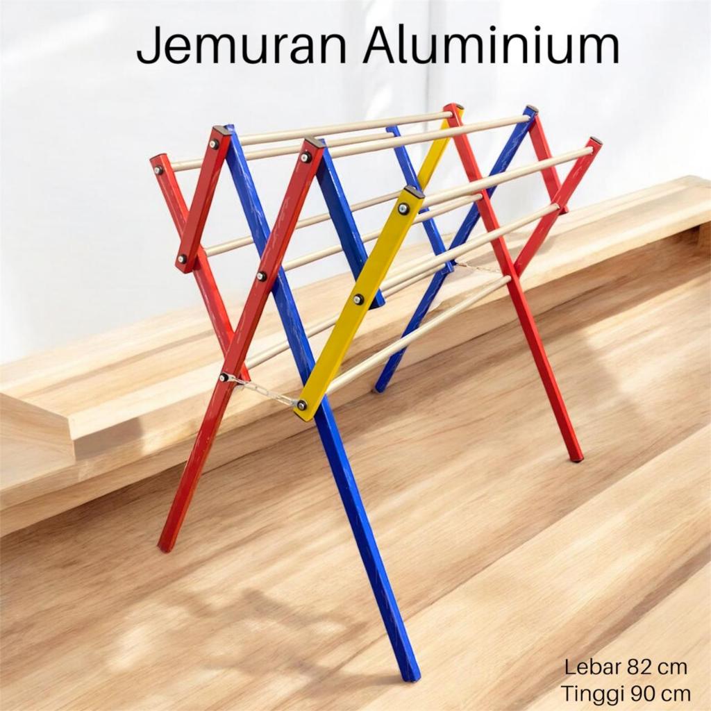 Jemuran Baju Aluminium Jemuran Baju Lipat Stainless palang 9 jemuran aluminium Tebal