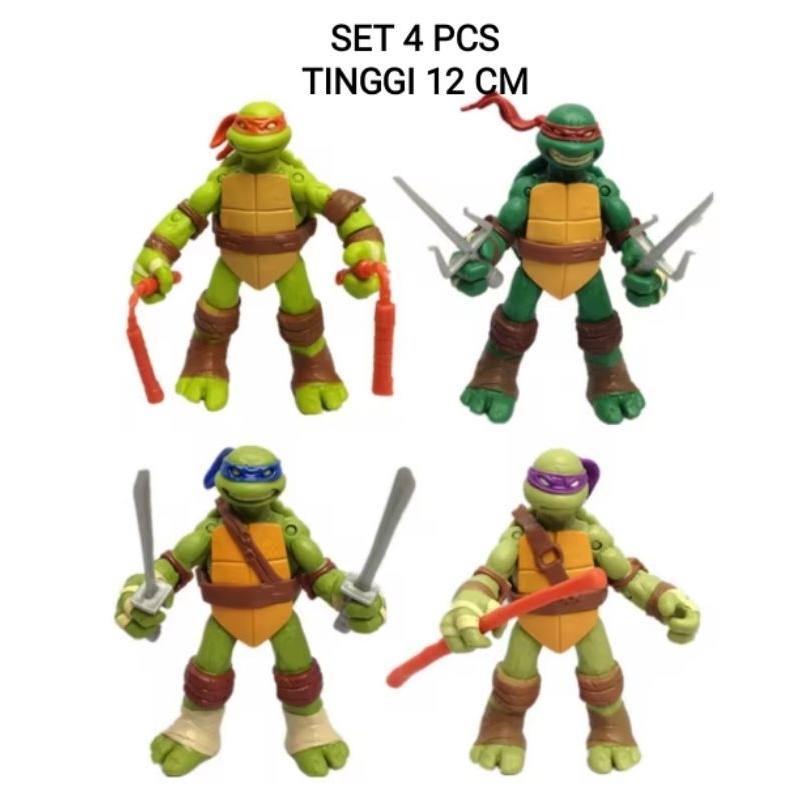 Action Figure Ninja Turtles Kura Kura Ninja Figure Set
