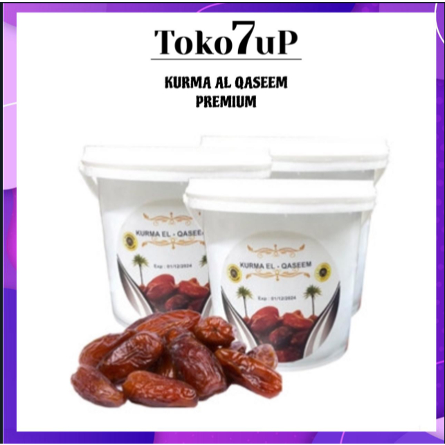 

KURMA AL QASEEM KEMASAN EMBER ORIGINAL / KURMA AL QASEEM PRODUK HALAL DAN ASLI