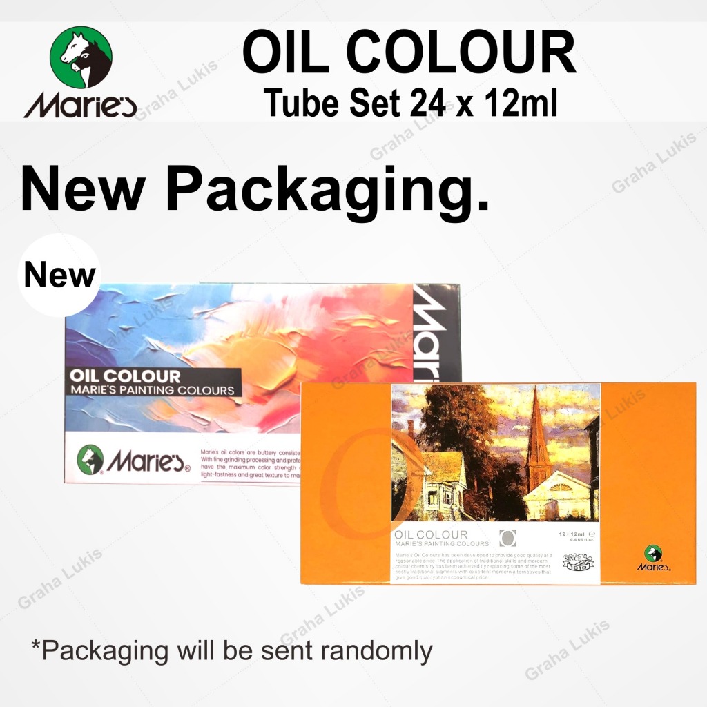 

H7Y Cat Minyak Maries Oil Color Set 12 E-1386B