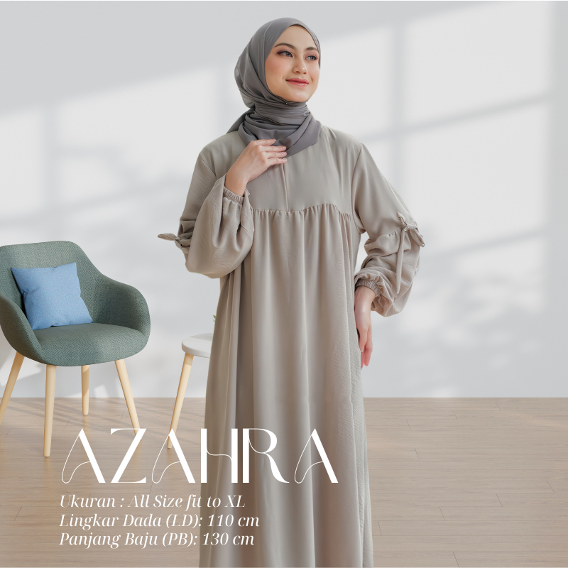 Gamis Remaja Terbaru 2025 Baju Lebaran Gamis AZAHRA Terbaru Crepe Premium Baju Dress Kondangan Pesta