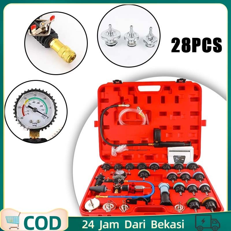 Radiator Tester Set Radiator Cup Tester Alat Test Radiator Portabilitas Alat Tes Kebocoran Radiator