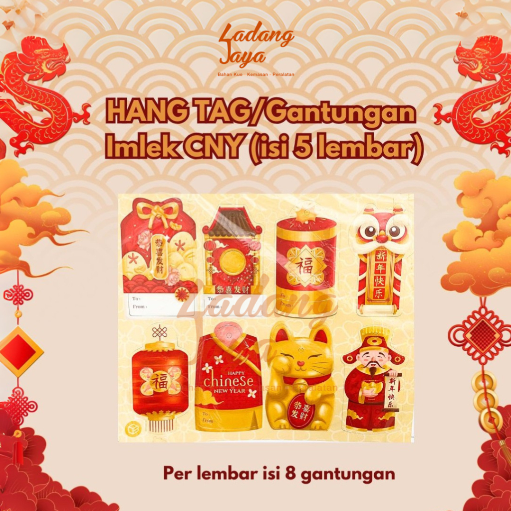 

HANG TAG GANTUNGAN IMLEK CNY ISI 5