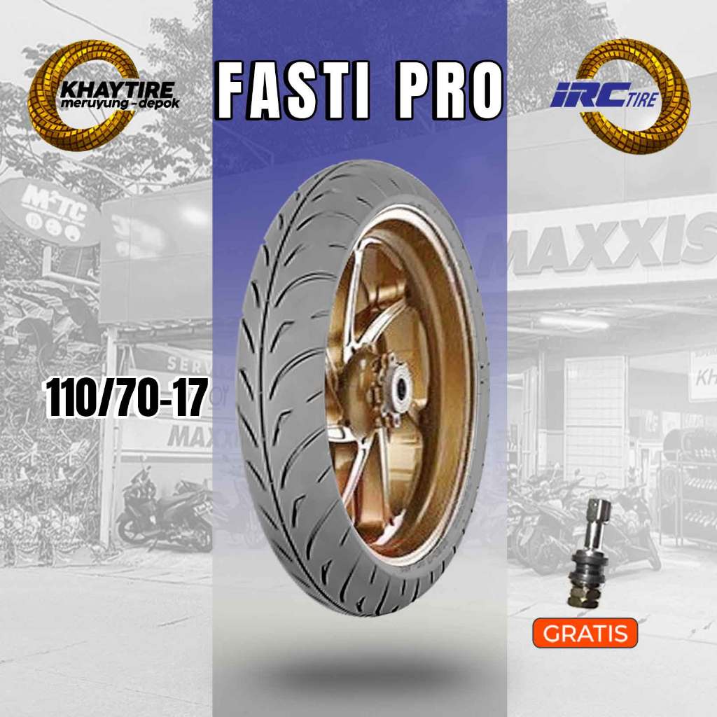 Ban Motor Soft Compound IRC FASTI PRO 110/70 Ring 17 Tubeless