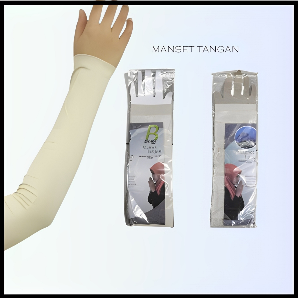 MANSET TANGAN BREITEX CREAM/ MANSET LENGAN WANITA HIJAB TERLARIS TERMURAH