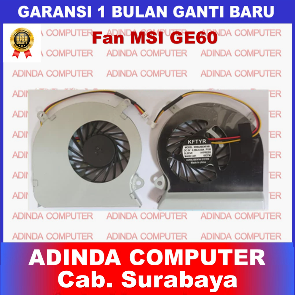 Kipas Cooling Fan MSI GE60 MSI GE60 16GA 16GC 16GH 16GF OEM