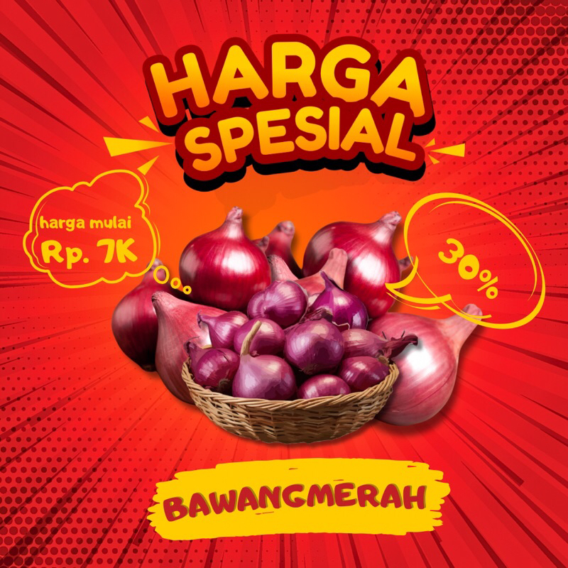 

HARGA SPESIAL PROMO MURAH | Bawang Merah 1kg Ukuran Mix Tanggung Kecil | Murah